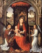 Hans Memling Madonna nad Child with Angels oil on canvas